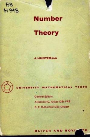 Hunter, J.: Number Theory