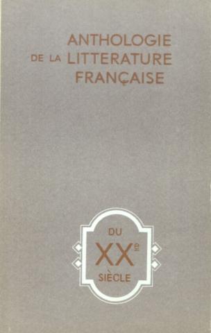 , ..  .: antology de la litterature francaise.     XX 