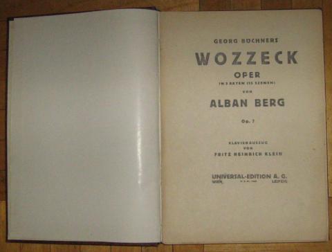 Berg, Alban: Wozzeck