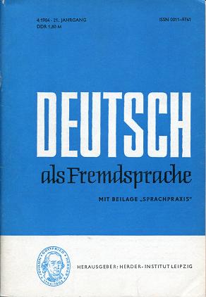  "Deutsch als Fremdsprache"