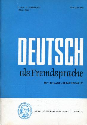  "Deutsch als Fremdsprache"