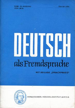  "Deutsch als Fremdsprache"