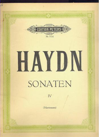 Haydn: Sonaten fur klavier zu zwei handen