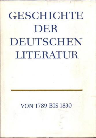 [ ]: Geschichte der deutschen Literatur von den Anfangen bis zur Gegenwart