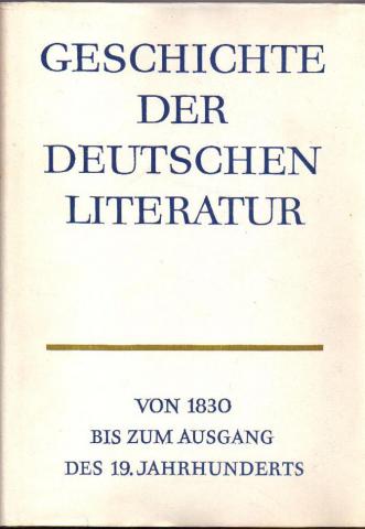 [ ]: Geschichte der deutschen Literatur von den Anfangen bis zur Gegenwart