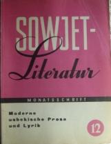 [ ]: Sowjet literatur 12. Moderne usbekische Prosa und Lyrik