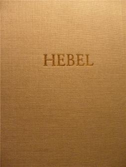 Hebel, Johann Peter: Hebel's Werke