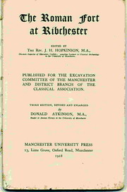 . Hopkinson, J.H.:    . The Roman Fort at Ribchester