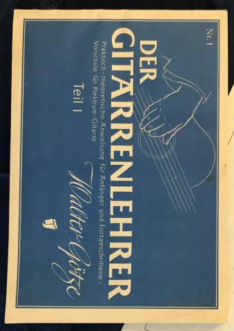 Walter, Goetze: Der Gitarrenlehrer. Praktisch-theoretische Anweisung fuer Anfaenger und Fortgeschrittene Vorschule fuer Plektrum-Gitarre. Teil I.