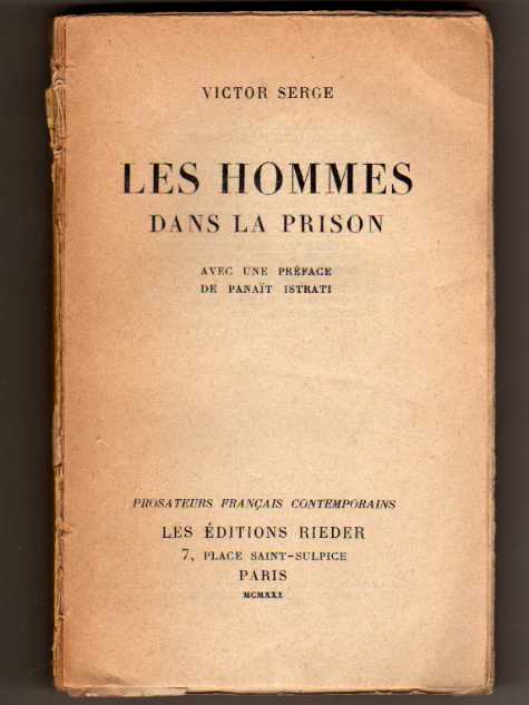 Serge, Victor: Les Hommes dans la prison