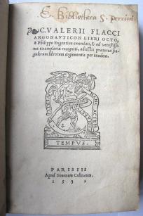 Flaccus, Gaius Valerius: C. Valerii Flacci Argonauticon libri octo