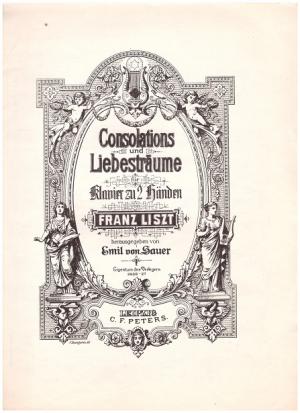 Lizst, Franc: Consolations und Liebestraume fur Klavier zu 2 Handen