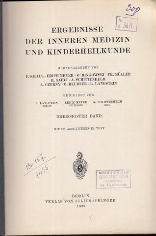 [ ]: Ergebnisse der inneren Medizin und Kinderheilkunde