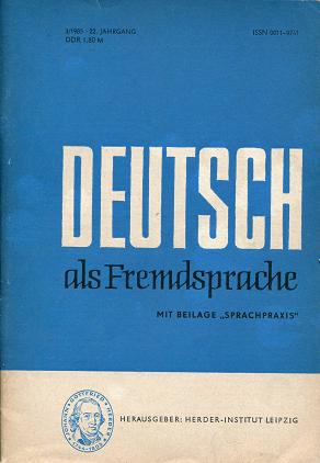  "Deutsch als Fremdsprache"