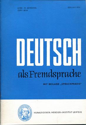  "Deutsch als Fremdsprache"