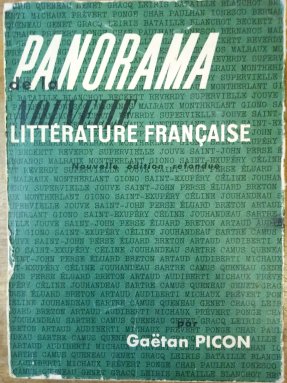 Picon, Gaetan: Panorama de la nouvelle litterature francaise