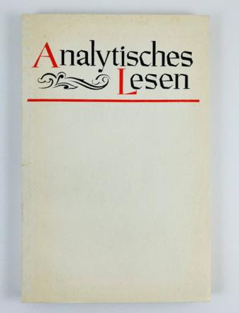 , ..; , ..: Analytisches Lesen (    )