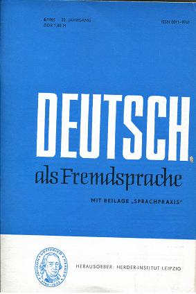  "Deutsch als Fremdsprache"